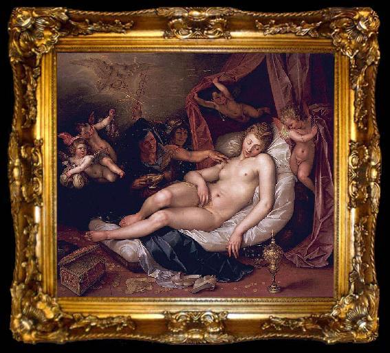 framed  Hendrick Goltzius Danae receiving Jupiter as a shower of gold., ta009-2